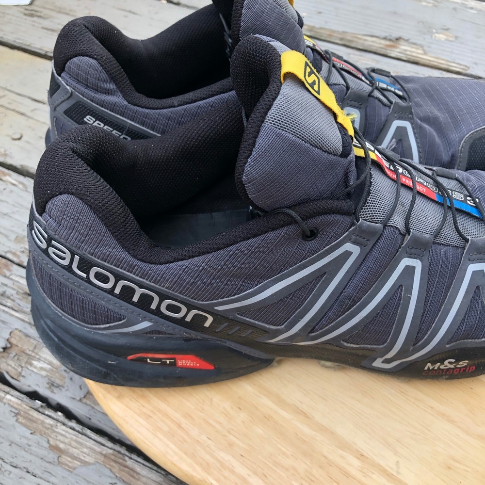 Salomon Speedcross 3 Shoes Men 13 US Coal Grey Black 329785 Trail Running Hiking